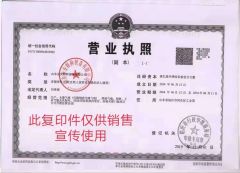 business license certificate from Shandong Yongan Special Equipment Co., Ltd.