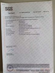 SGS certificate from Guangdong Acoolda Bags Technology Co., Limited