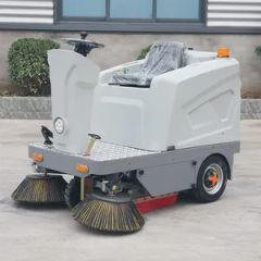 Mini Industrial Cleaning Machine Ride on Floor Road Sweepers Machine - Image 1
