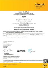 GRS certificate from Guangzhou Fujia Energy Technology Co., Ltd