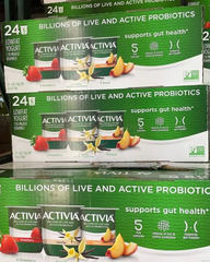 DANNON ACTIVIA PREBIOTIC YOGHURT 24 CUPS × 4 OZ  Low Fat Yoghurt Strawberry,Vanilla,Raspberry,Blueberry Yoghurt For Sale - Image 2