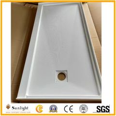 Rectangular SMC Shower Tray Base with Offset Drain - Image 5