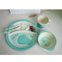 Customized Kids Dinnerware Bamboo Tableware Sets Samples Free Origin China Trademark DAFU Shape Cylinder Bowl Wide Mouth - Image 1