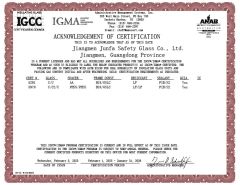 Jiangmen Junfa IGCC Certificate 2025 certificate from Foshan Xingyu Anya Technology Co., Ltd
