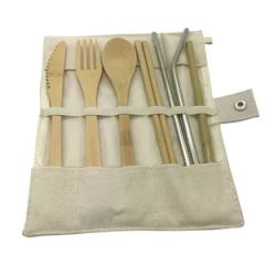 Complete Bamboo Dining Set: Knife, Fork, Spoon, and More Origin China Color Bicolor Packaging Customized Feature Eco-Friendly - Image 6