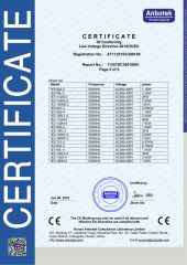 CE certifiate of IE3 motor certificate from Zhejiang Dongye Transmission Electromechanical co.,Ltd