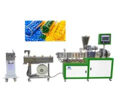 Plastic Lab Twin Screw Extruders with Motor Gearbox & PLC for Masterbatch Extrusion - Image 1