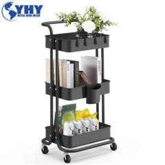 3-Tier Kitchen Storage Utility Cart on Wheels - Image 6