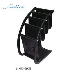Display Hotel Information Rack, Catalogue & Reference Racks, Hotel Metal Newspaper Rack Magazine Display Stand - Image 5