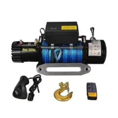 Compact 12V Electric Winch: Heavy-Duty Performance with Synthetic Rope - Image 5