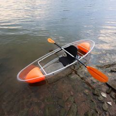 Hot Selling Transparent PC Boats for Two Person/Single Hand Rowing Water Play Activity - Image 3