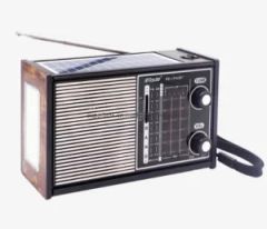 Multiband FM/Am/Sw Solar Two Way Radio with Flashlight USB TF MP3 Player - Image 1