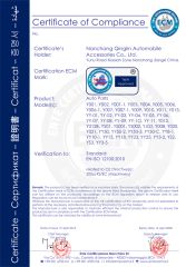 CE certificate from Nanchang Qinglin Automobile Accessories Co., Ltd.
