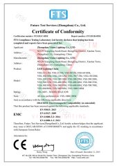 Christmas Lights CE Certifications EMC certificate of Zhongshan Vision Lighting Company – certificate photo, supplier certificates section