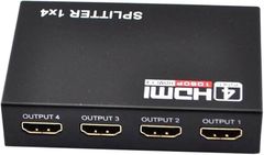 1x4 HDMI Splitter Power_supply Dc 5v Bandwidth 10.2gbps Hdcp_compliance Yes Three_d_support Yes Power_consumption 10w - Image 1