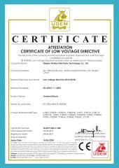 certificate certificate from NINGBO XINLAIYA ELECTRONIC TECH. CO., LTD.