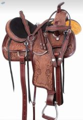 Genuine Leather Horse Saddle - Image 1