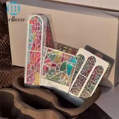 Customized Translucent Metal PVC Refrigerator Church Colored Windows - Image 5
