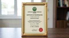 A&B initiative change certificate from A&B farms