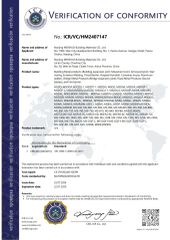 CE certificate from Nanjing MEISHUO Building Materials Co., Ltd.
