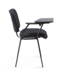 Simple Design School Student Chair with Writing Pad Color Black Rotary Fixed Shape Square Style Modern Trademark MAC Condition - Image 2