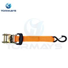 Truck Transport 2500lbs Heavy Duty Rubber Handle Ratchet Strap - Tormays Technology (Hebei) Co., Ltd.