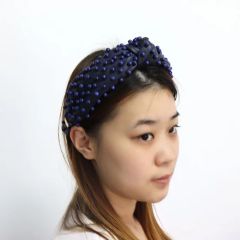 2024 Finestyle Design Fabric Knot Colorful Headband Fashion Love Heart Diamond Candy Color Headband Sweet Cool Women Headwear - Qingdao Finestyle Fashion Accessory Co., Ltd