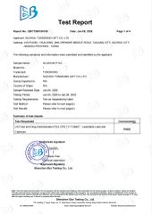 FDA Inspection Report certificate from Suzhou Tongrang Gift Co., Ltd.