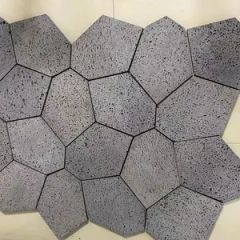 Honed/Rough Honed Dark Grey/Black Basalt/Andesite /Volcanic Lava Stone for Paving Tiles/Flagstone/Balls/Split Paver/Chiseled Wall Cladding Tiles/Tumbled Cobbles - Image 2