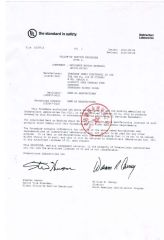 UL certification certificate from Dongguan Dewei Wire Co., Ltd.