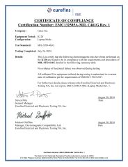K120 MIL-STD-461G certificate from Beijing Jianianhuaye Technology Co., Ltd