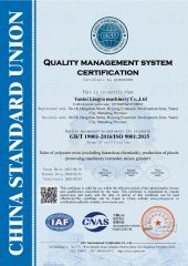 ISO 9001:2015 - Quality Management Systems Certification certificate from Yantai Lingyu Machinery Co., Ltd.
