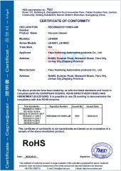 CERTIFICATE OF CONFORMITY certificate of Chongqing Tianlang Automobile Sales and Service Co., Ltd – certificate photo, supplier certificates section