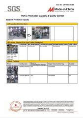 SGS certificate from Cangzhou Weijiang Metal Products Co., Ltd.