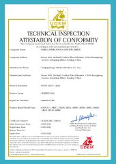 Sleeping Bag Certificate certificate from Nanjing Kango Outdoor Products Co., Ltd.