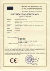 CE EMC certificate from Shenzhen LEDventure Co., Ltd.