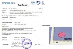 Silicone Mould(LFGB) certificate from Xingtai Maimai Trading Co., Ltd.