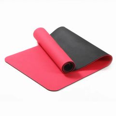 Eco Friendly 10mm Home Exercise Gym Workout Sports Non Slip Custom Fitness Branded TPE PU Yoga Mat - Image 2