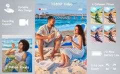 Mini Digital Camera Weight 18g Photo Filters 5 Type mini camera Digital Zoom None Weight (kg) 0.018 Battery Life 75mins Charging Port Usb-c - Image 5