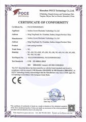 CE for tube cutting machine certificate from Suzhou Crown Electronic Technology Co., Ltd.