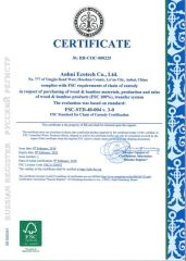 FSC CERTIFICATE certificate from Anhui Bochen Eco Co.