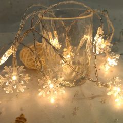 2025 New Christmas Tree Snowflake LED String Lights Xmas Tree Decor Fairy Lighting String Pendant Ornaments for Home Party Decor Light - Image 3