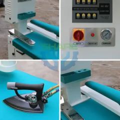Full Automatic Professional Clothes Laundry Mangle Steam Shirt Ironing Table Machine - Image 5