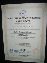 ISO9001 Certificate certificate of Xuzhou Runyi New Material Co., Ltd. – certificate photo, supplier certificates section