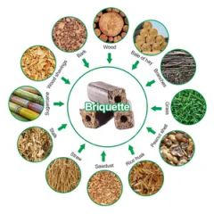 Sawdust Briquette Machine Biomass Briquette Machines Coconut Shell Charcoal Making Machine - Image 2