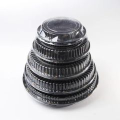 Disposable Food Grade Plastic Pet Round Container Deli Meat Slices Sushi Box - Image 2