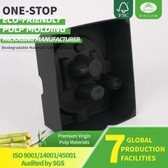 Versatile Black Paper Pulp Tray, Medium Soft, Made From Natural Materials - Dongguan K.B.D Pack Pulp Mould Products Co., Ltd