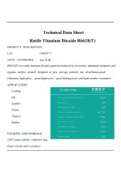 Titanium Doxide R6618 certificate of HEBEI RUNXUCHEN TRADING CO., LTD. – certificate photo, supplier certificates section