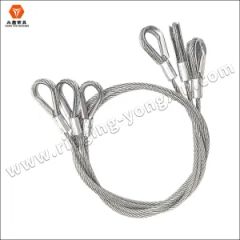 Customized High Carbon Steel Wire Hot DIP Galvanized Rope Sling for Heavy Construction - QINGDAO YONGXIN RIGGING CO., LTD.