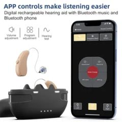 Free Sample 2024 New OTC Cheap Ric Hearing Aids Bluetooth Digital Programmable Rechargeable Ric Hearing Aid - Image 2